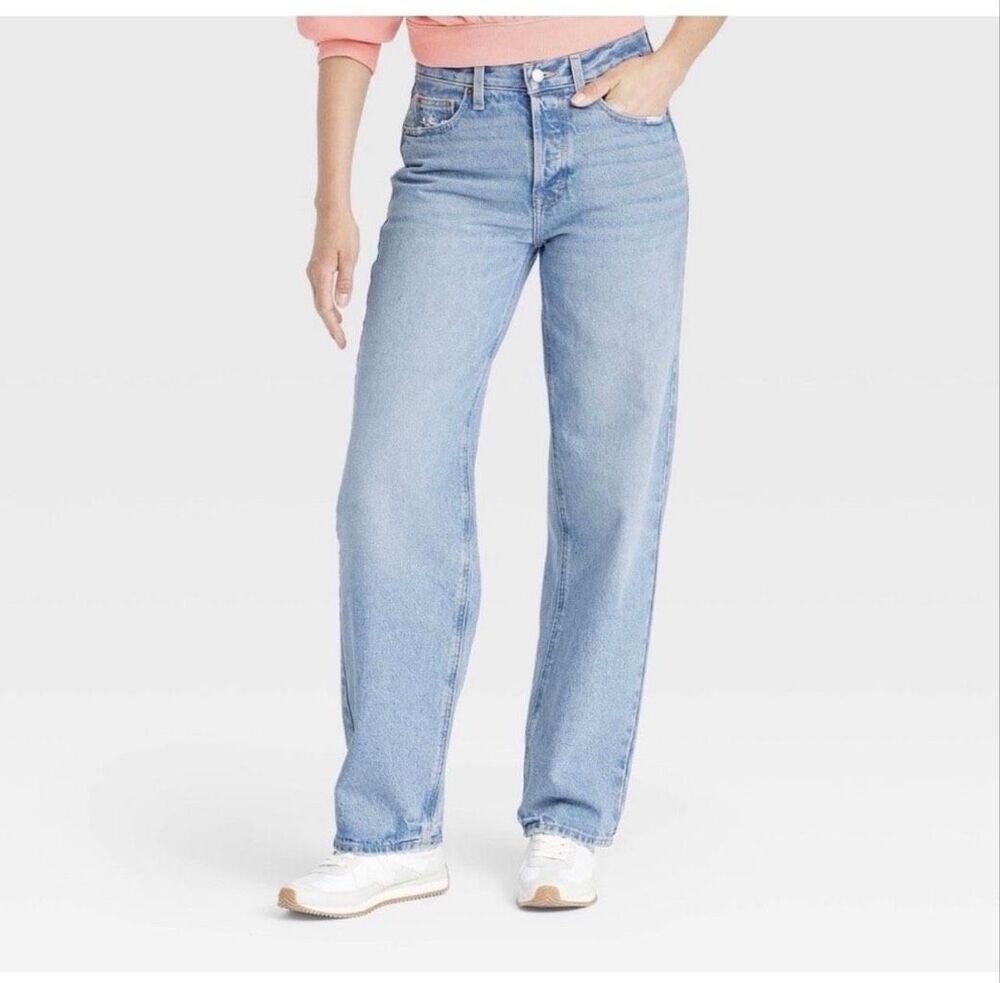 🌸 Universal Thread Light Wash 90’s Baggy Mid Rise Relaxed Size 4